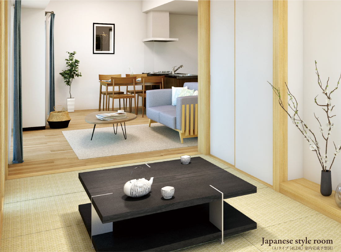 (A1タイプ(4LDK)室内完成予想図)Japanese style room