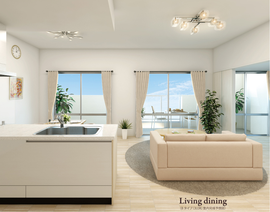 Living dining (A1タイプ(4LDK) 室内完成予想図)